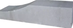 Gardenlux Palissade Block Wave Grijs 60x15x15 cm