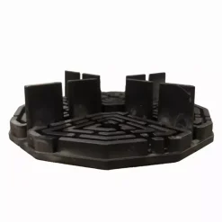 Gardenlux Tegeldrager, vast 10mm, deelbaar Zwart 100x100x10mm