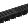 Gardenlux Top Drain met zwart gietijzer sleufrooster 100x13x8,5 cm