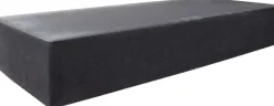Gardenlux Traptrede Massief Zwart 100x40x18 cm