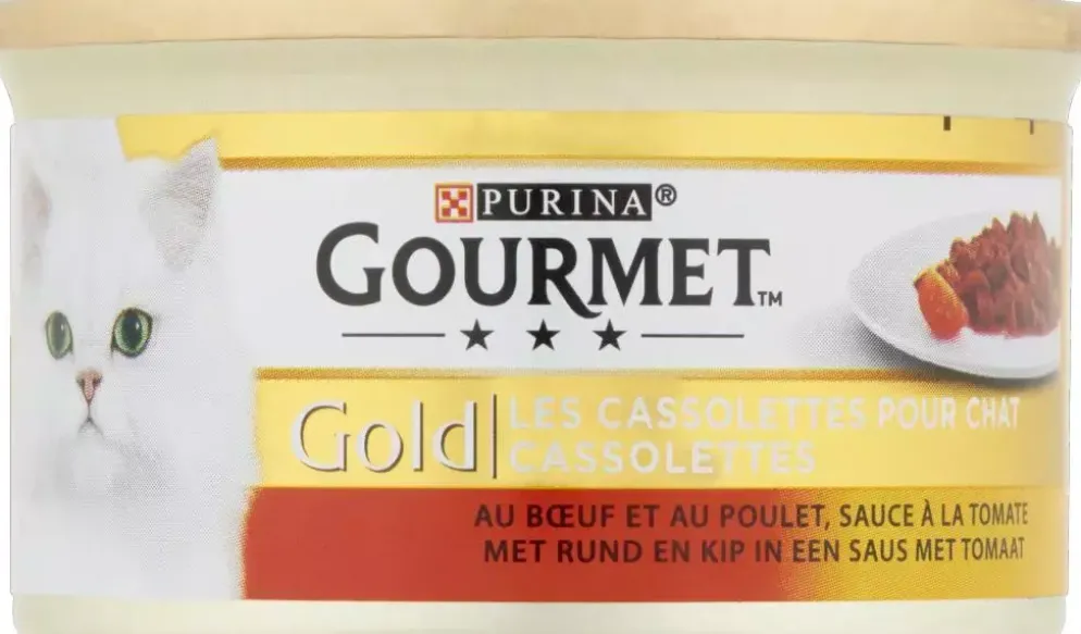 Gourmet Gold Cassolettes rund & kip in tomatensaus 85g