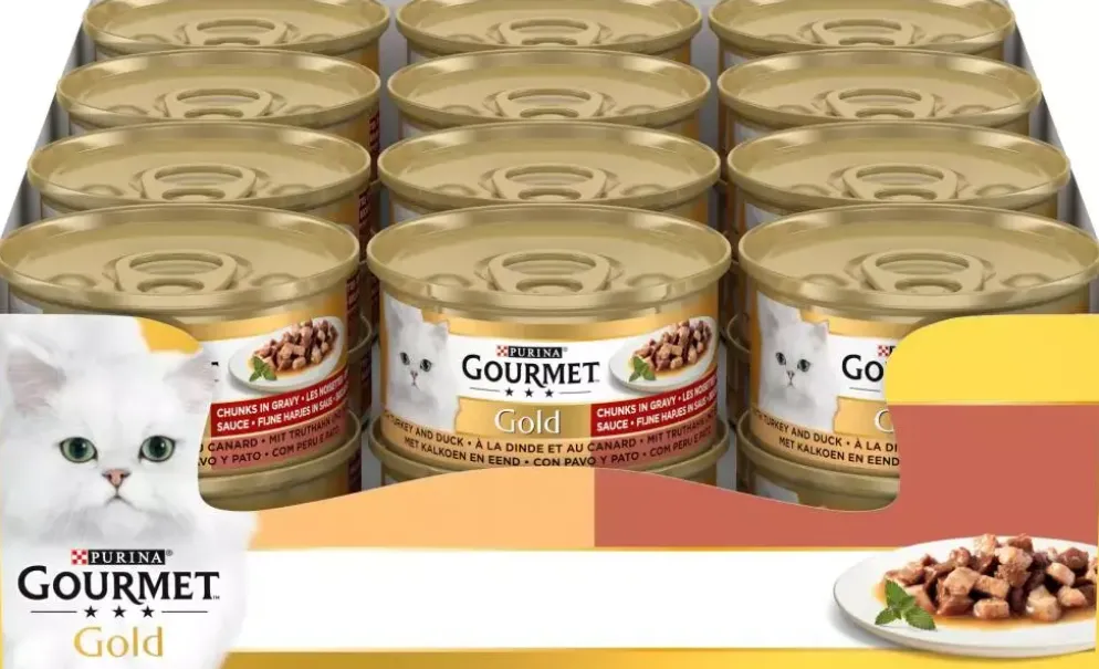 Gourmet Gold Fijne Hapjes Kalkoen & Eend 85 g