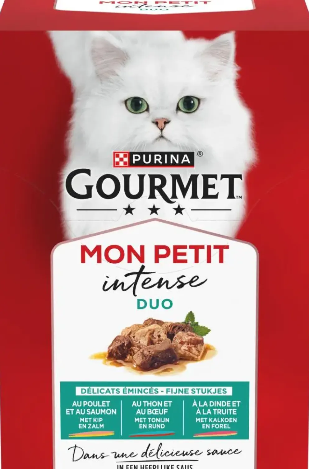 Gourmet Mon Petit Kattenvoer Nat – Vis & Vlees 6 × 50 g