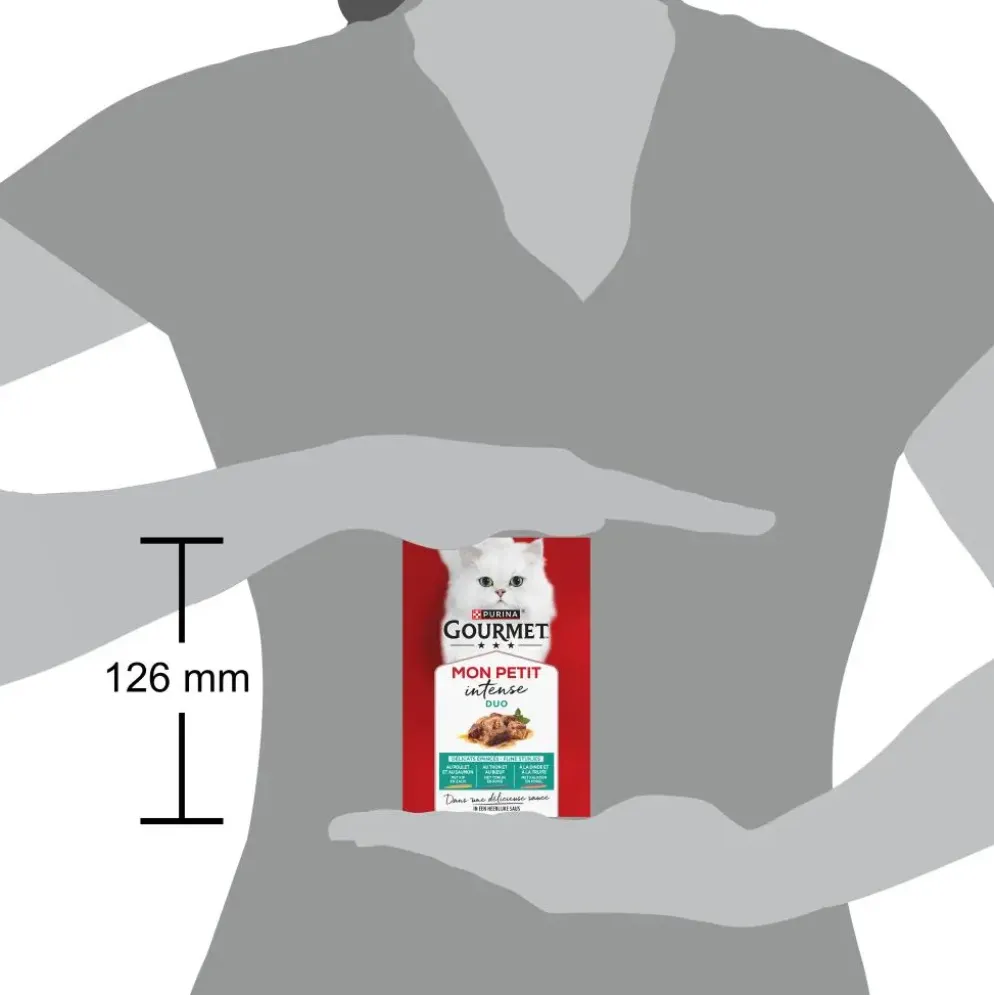 Gourmet Mon Petit Kattenvoer Nat – Vis & Vlees 6 × 50 g