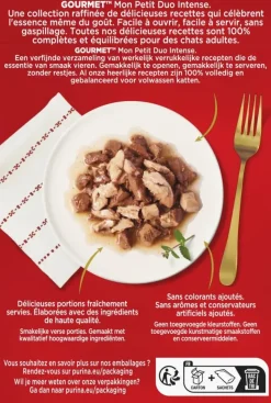 Gourmet Mon Petit Kattenvoer Nat – Vis & Vlees 6 × 50 g