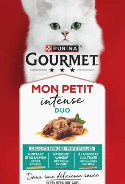 Gourmet Mon Petit Kattenvoer Nat – Vis & Vlees 6 × 50 g