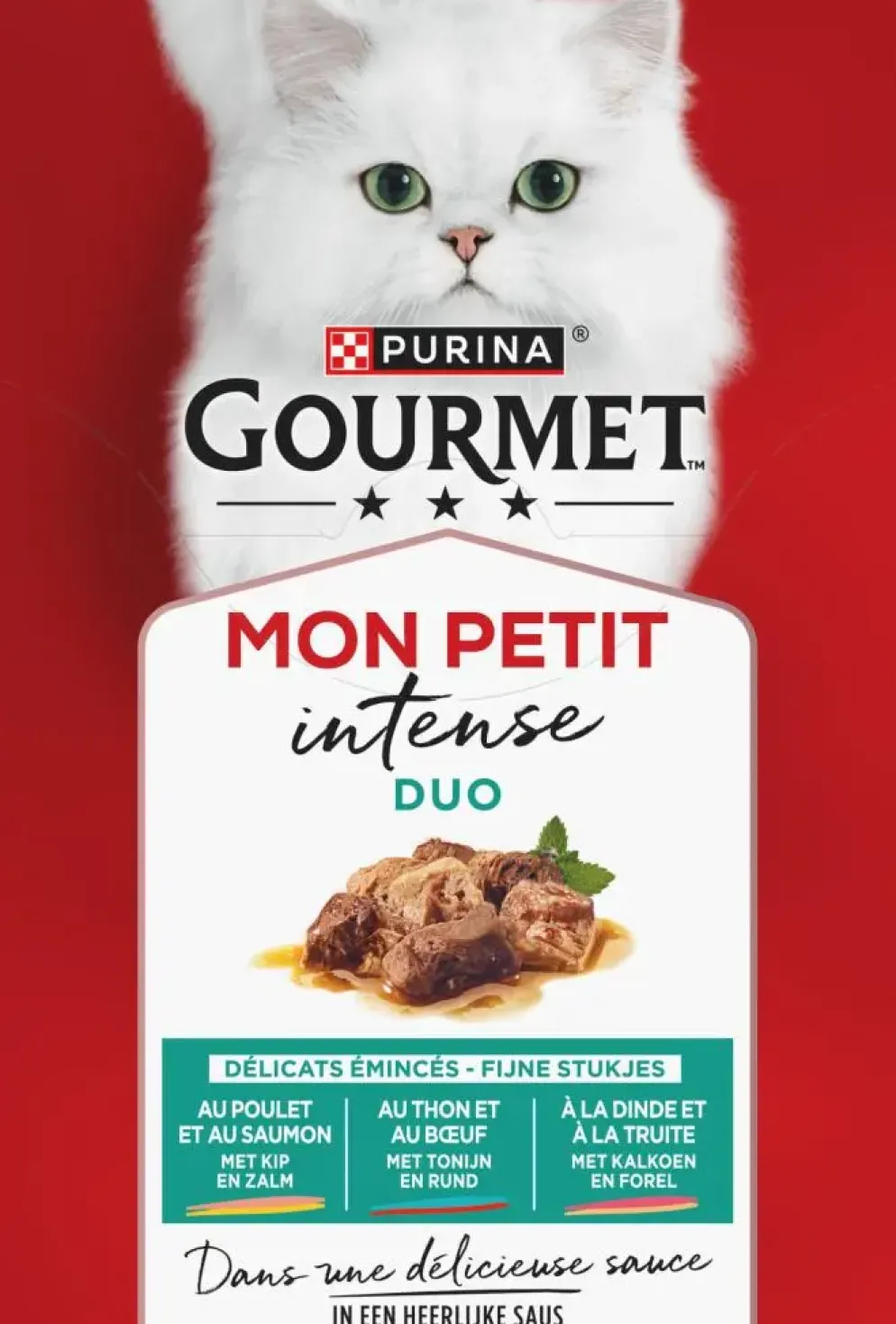 Gourmet Mon Petit Kattenvoer Nat – Vis & Vlees 6 × 50 g