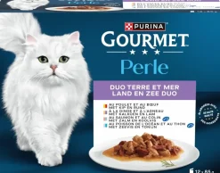 GOURMET Perle Land en Zee Duo Mini Filets in Saus kattenvoer 12x85g