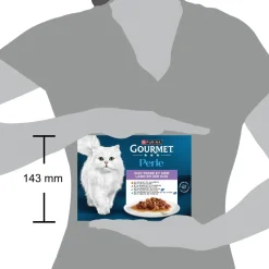 GOURMET Perle Land en Zee Duo Mini Filets in Saus kattenvoer 12x85g