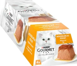 GOURMET™ Revelations™ Mousse met Kip en overgoten met saus kattenvoer 4x57g
