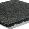 Granuflex Rubbertegel zwart 50x50x2,5cm