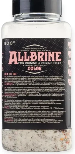 Grate goods Allbrine color strooibus 800 gram