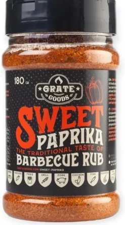 Grate goods Sweet paprika premium bbq rub strooibus 180 gram