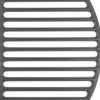 Grill Guru Cast Iron Half Moon Grill Large