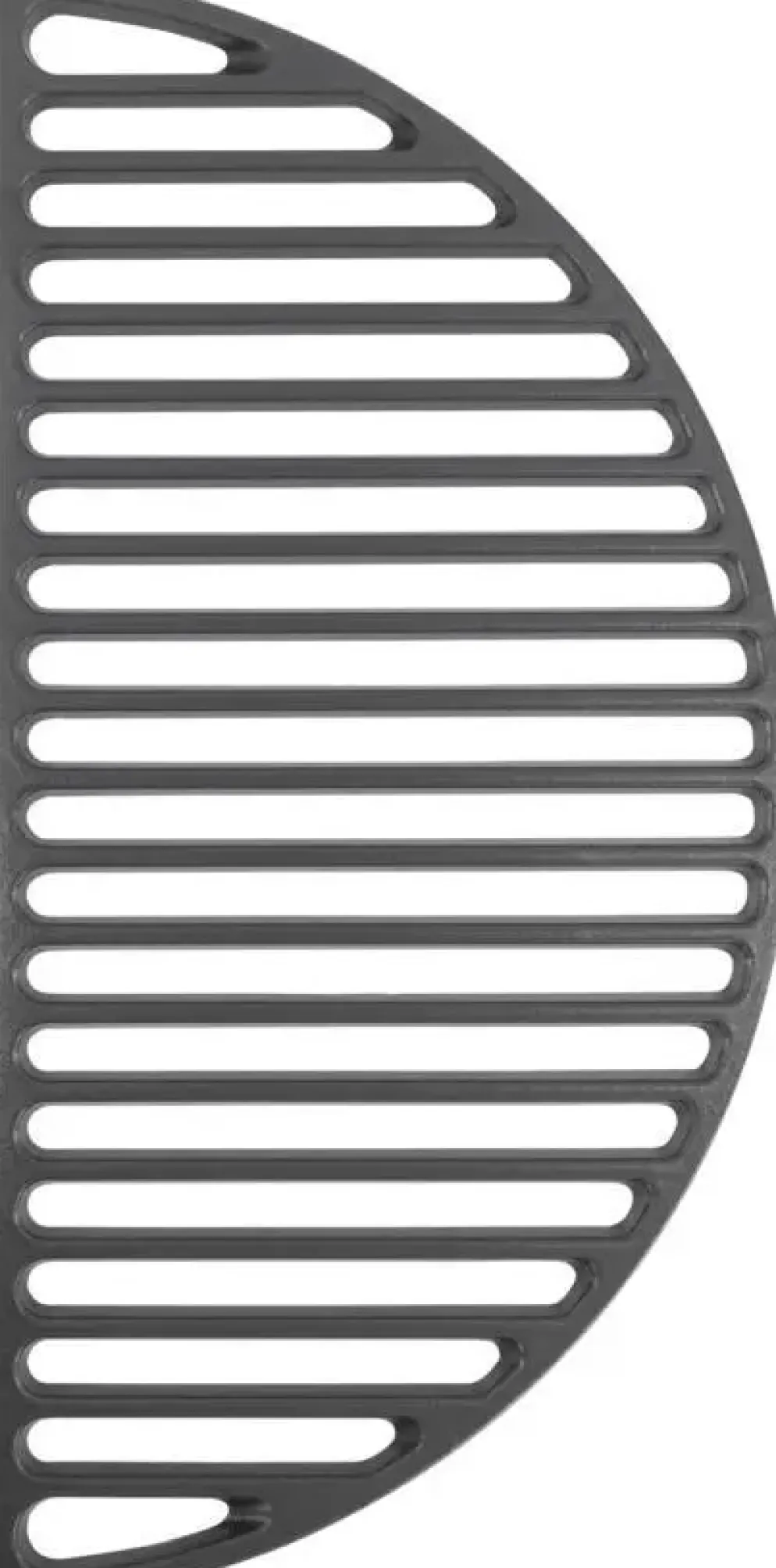 Grill Guru Cast Iron Half Moon Grill Large
