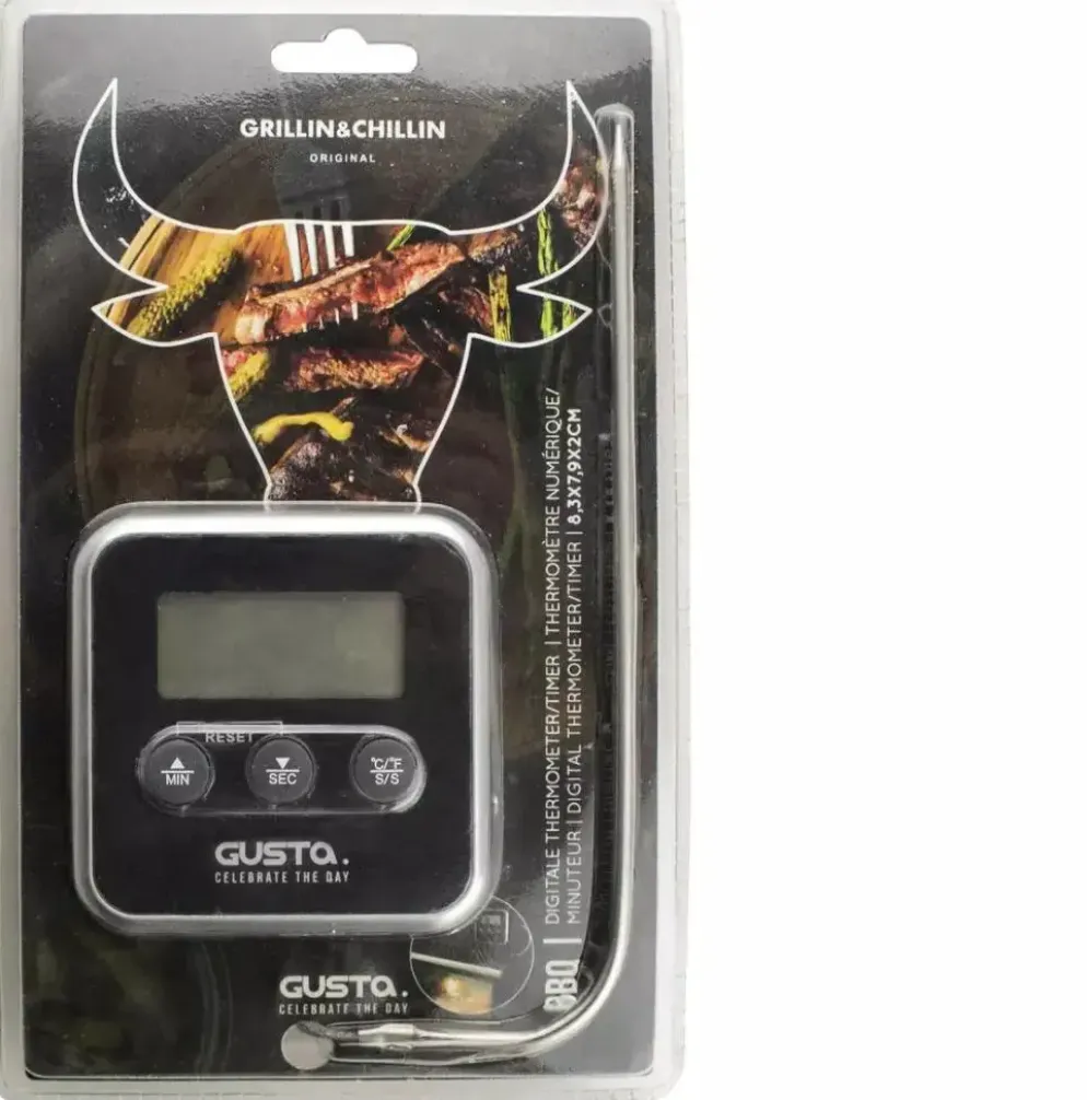 Grillin' & Chillin Thermometer / timer digitaal