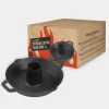 Grill master cast iron chicken sitter