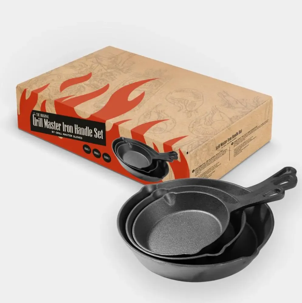 Grill master iron handle set