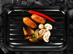 Gusta grillplaat zwart bbq 34cm