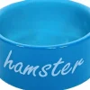 Hamster eetbak steen blauw, Ø 8 cm