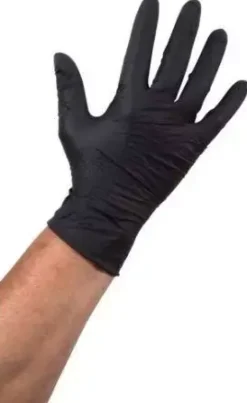 Handschoenen nitril zwart maat XL 100 stuks