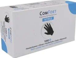 Handschoenen nitril zwart maat M 100st