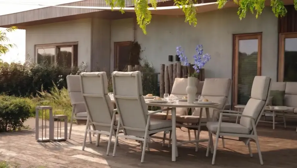 Hartman diningset flora 220 sand