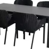 Hartman dining tuintafel comino floating top 180x90x75cm carbon black