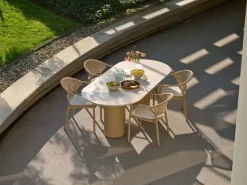 Hartman dining tuintafel valencia 220x100x75cm capuccino