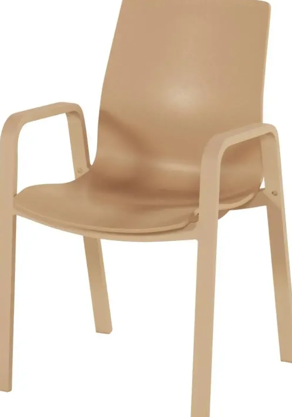 Hartman stapelbare dining tuinstoel flow cappuccino