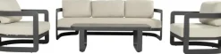 Hartman stoel-bank loungeset milano charcoal