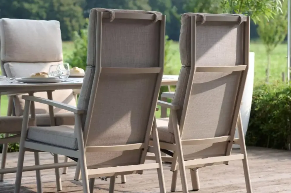 Hartman verstelbare dining tuinstoel flora sand