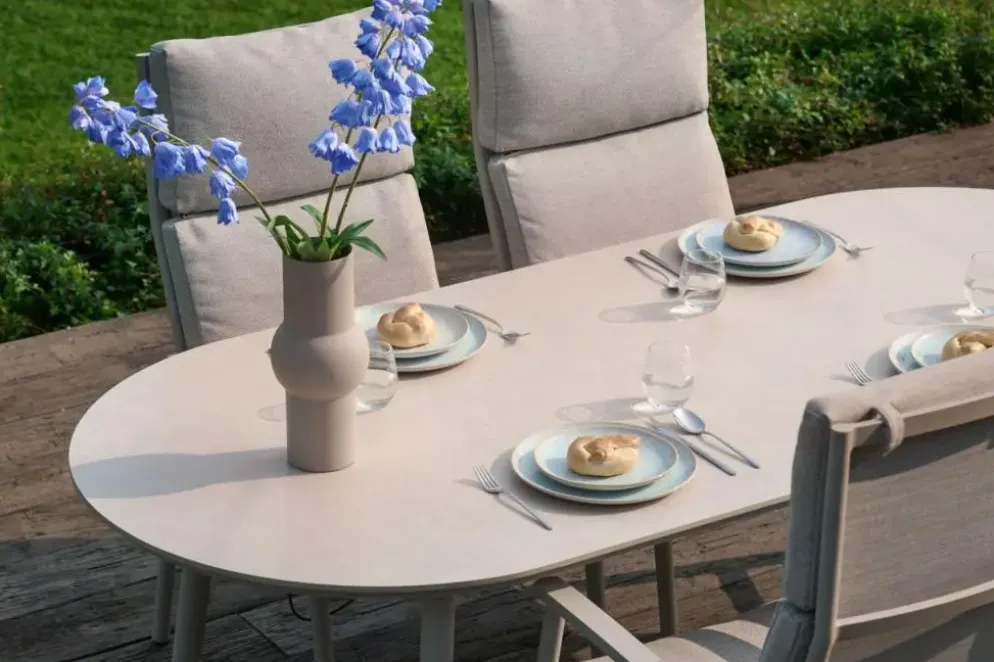 Hartman verstelbare dining tuinstoel flora sand