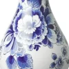 Heinen Delfts Blauw buikvaas keramiek bloem 15x23.5cm delfts blauw