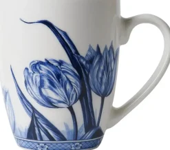 Heinen Delfts Blauw mok keramiek tulp 8.5x9.5cm delfts blauw
