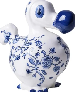 Heinen Delfts Blauw ornament keramiek dodo 28x16x28cm delfts blauw