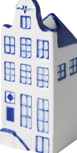 Heinen Delfts Blauw vaas keramiek klokgevel 6x5.5x15cm delfts blauw
