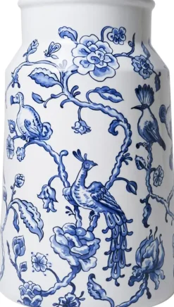 Heinen Delfts Blauw vaas melkbus keramiek bonte familie 19x30cm delfts blauw