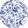 Heinen Delfts Blauw wandbord keramiek vrije vogels 20.5cm delfts blauw