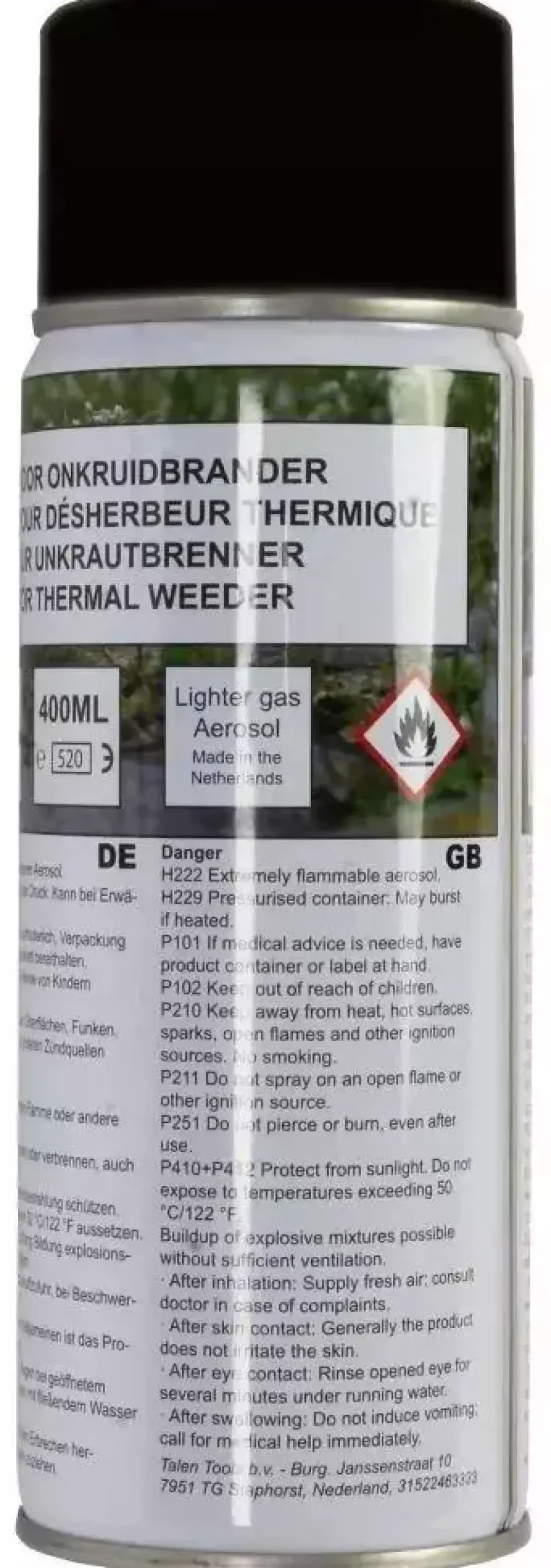 Hendrik Jan Butaangas voor onkruidbrander 400ml