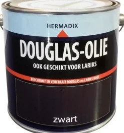 Hermadix douglas-olie mat 2500 ml zwart