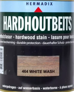 Hermadix hardhoutbeits zijdeglans 750 ml white wash (464)
