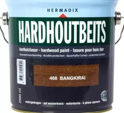 Hermadix hardhoutbeits zijdeglans 2500 ml bangkirai (468)