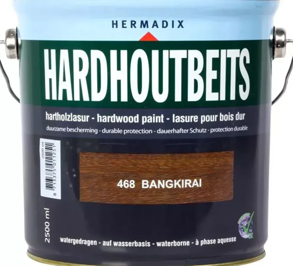 Hermadix hardhoutbeits zijdeglans 2500 ml bangkirai (468)