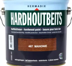 Hermadix hardhoutbeits zijdeglans 2500 ml mahonie (467)