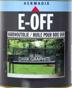Hermadix hardhoutolie e-off 750 ml dark graphite