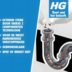 Hg duo ontstopper 2x 0.5l