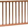 Hillhout hek met rechte spijlen 180x80 cm