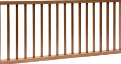Hillhout hek met rechte spijlen 180x80 cm
