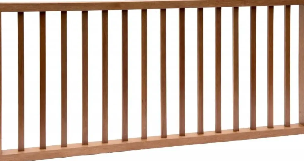 Hillhout hek met rechte spijlen 180x80 cm